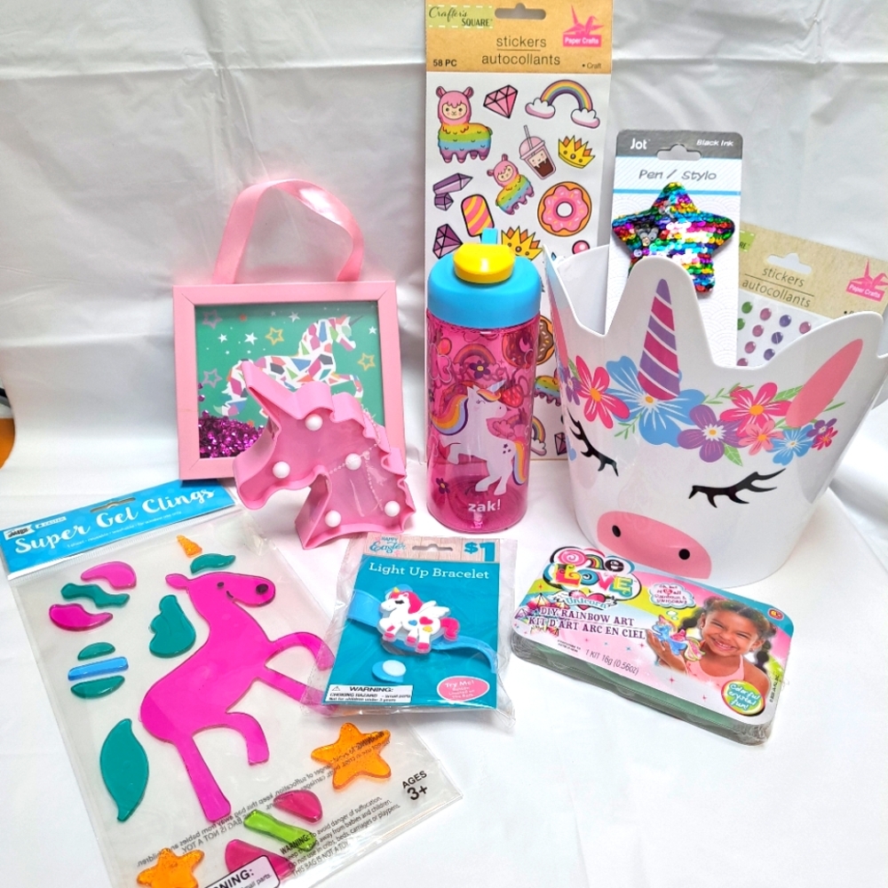 Unicorn Basket *Easter*9 Items Activities Crafts Birthday Graduation Achievement